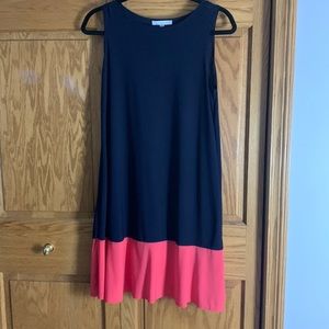 Navy & Coral Dress